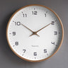 TimberTime Wanduhr Nordic Design | Massivholz & Minimalistische Ästhetik | Moderne Deko Uhr für Wohnzimmer & Büro
