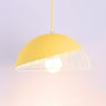 CageLine Nordic Pendelleuchte | Macaron Aluminium-Design | 1-flammige Drahtkäfig-Lampe | Farbenfrohe Eleganz