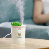 MistBloom Mini USB Luftbefeuchter mit Sukkulentendesign | Kompakt | Leise | Für Zuhause & Büro