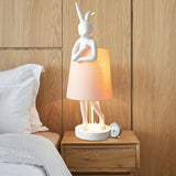 LunaBeam Nordic Rabbit LED Tischlampe | Kabellos | Stimmungslicht | Resin Design | Dekoration für Zuhause