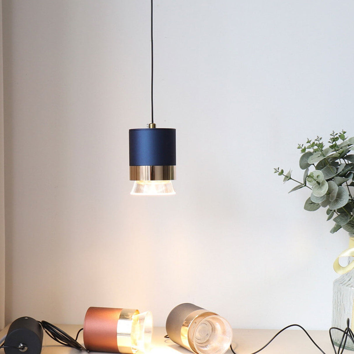 Lumosfera Nordic LED Pendelleuchte | Zylindrisches Design | Aluminium & Acryl | Warmes oder Weißes Licht