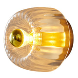 Solara Luxury Glas-Design Deckenleuchte | Kupfer-Sonnengestaltung | Wand- & Deckenmontage | Premium Wohnambiente