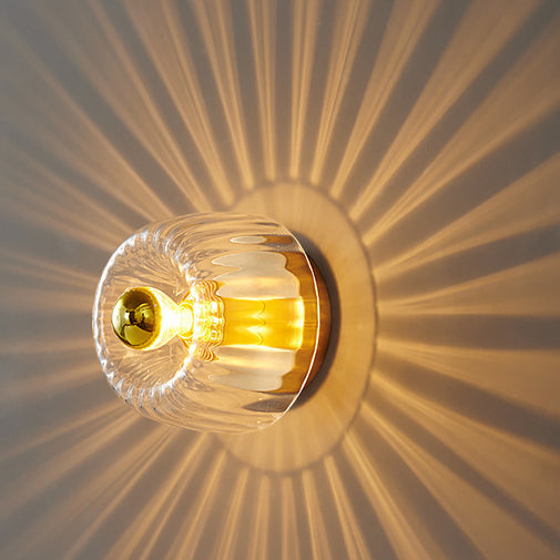 Solara Luxury Glas-Design Deckenleuchte | Kupfer-Sonnengestaltung | Wand- & Deckenmontage | Premium Wohnambiente