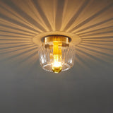 Solara Luxury Glas-Design Deckenleuchte | Kupfer-Sonnengestaltung | Wand- & Deckenmontage | Premium Wohnambiente
