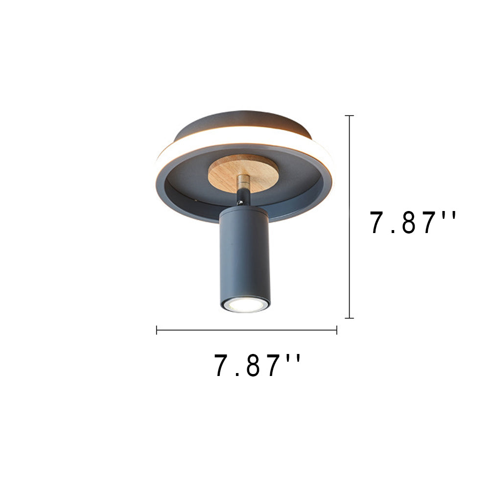 IronLume Industrial Flush Spotlight | Moderner Loft-Stil | 1-Licht Deckenleuchte | Robuste Beleuchtung für Zuhause
