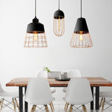 CageNova Geometrische Pendelleuchte | Nordic Design | Eisenkäfig | Einzigartige Beleuchtung