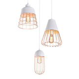 CageNova Geometrische Pendelleuchte | Nordic Design | Eisenkäfig | Einzigartige Beleuchtung