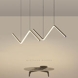 LineoLux LED Pendelleuchte | Minimalistisches N-Design | 2-Licht LED Lampe | Moderne Beleuchtung für Esszimmer & Büro