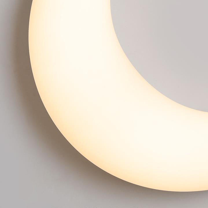 LunaGlide LED Wandleuchte | Modernes Design | Mond-Optik | Dimmbar | Acryl