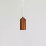 LumeWood Zylinder Pendelleuchte | Kleines Holzdesign | 1-Licht | Minimalistisches Design | Für Zuhause und Büro
