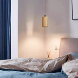 LumeWood Zylinder Pendelleuchte | Kleines Holzdesign | 1-Licht | Minimalistisches Design | Für Zuhause und Büro