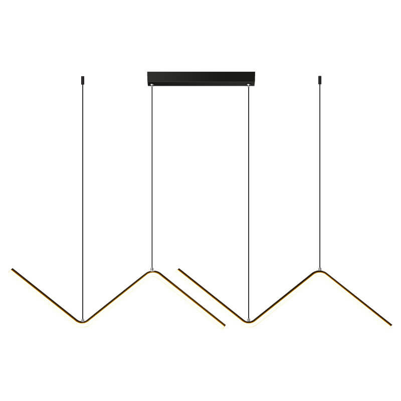 LineoLux LED Pendelleuchte | Minimalistisches N-Design | 2-Licht LED Lampe | Moderne Beleuchtung für Esszimmer & Büro