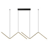 LineoLux LED Pendelleuchte | Minimalistisches N-Design | 2-Licht LED Lampe | Moderne Beleuchtung für Esszimmer & Büro