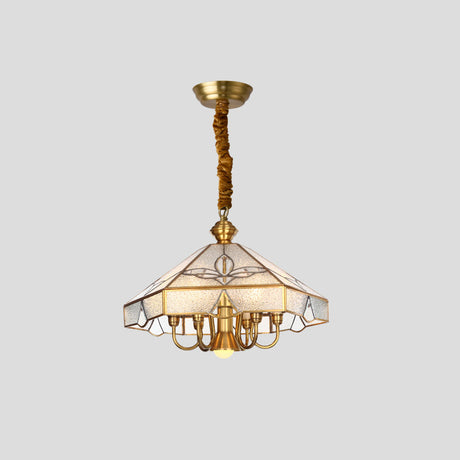 GeoLux Zeitgenössischer Nickel-Kronleuchter | Geometrisches Design | Elegante Beleuchtung für Wohnzimmer & Esszimmer