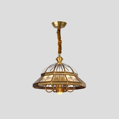 GeoLux Zeitgenössischer Nickel-Kronleuchter | Geometrisches Design | Elegante Beleuchtung für Wohnzimmer & Esszimmer