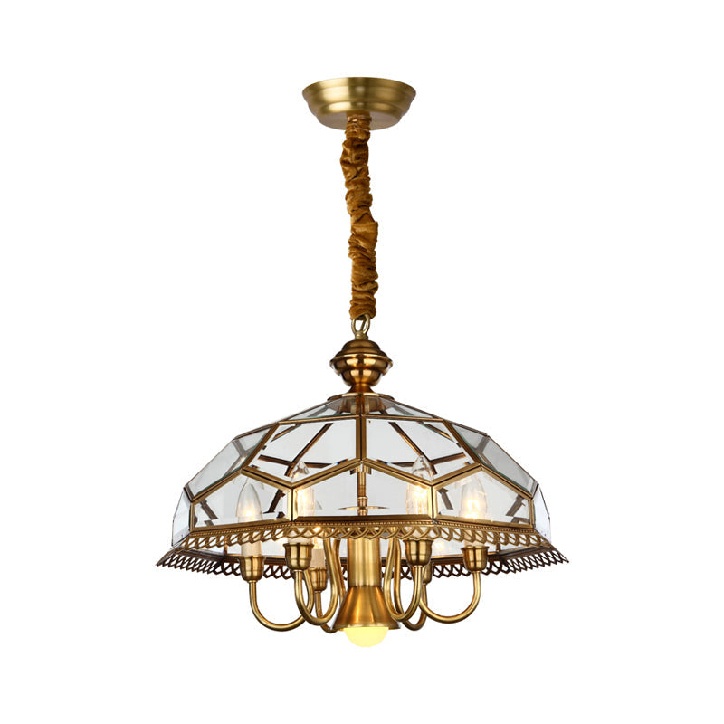 GeoLux Zeitgenössischer Nickel-Kronleuchter | Geometrisches Design | Elegante Beleuchtung für Wohnzimmer & Esszimmer