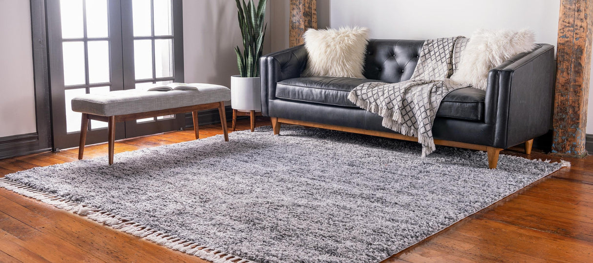 Marlea Hochflor Teppich mit Meliertem Design | Weich & Gemütlich | Perfekt für Wohnzimmer & Schlafzimmer