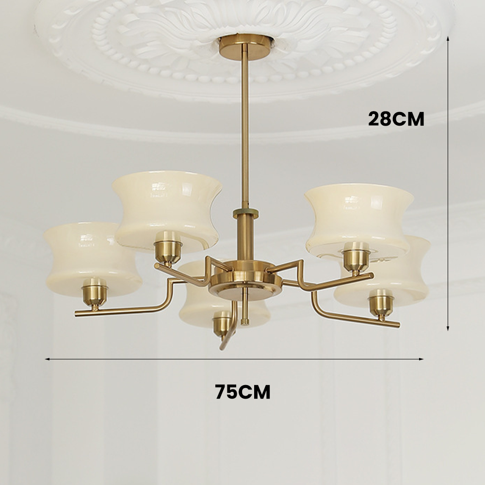 GloriaLum Kronleuchter für Esszimmer | Dimmbares LED-Licht | Luxuriöses Design | Modern & Elegant