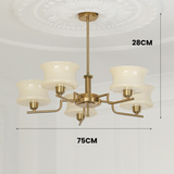 GloriaLum Kronleuchter für Esszimmer | Dimmbares LED-Licht | Luxuriöses Design | Modern & Elegant