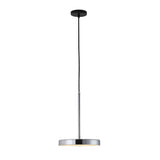 DrumAura – Minimalistisches LED Pendelleuchte Design | Modern | Metall | Warmes Licht | Wohnzimmer & Esszimmer
