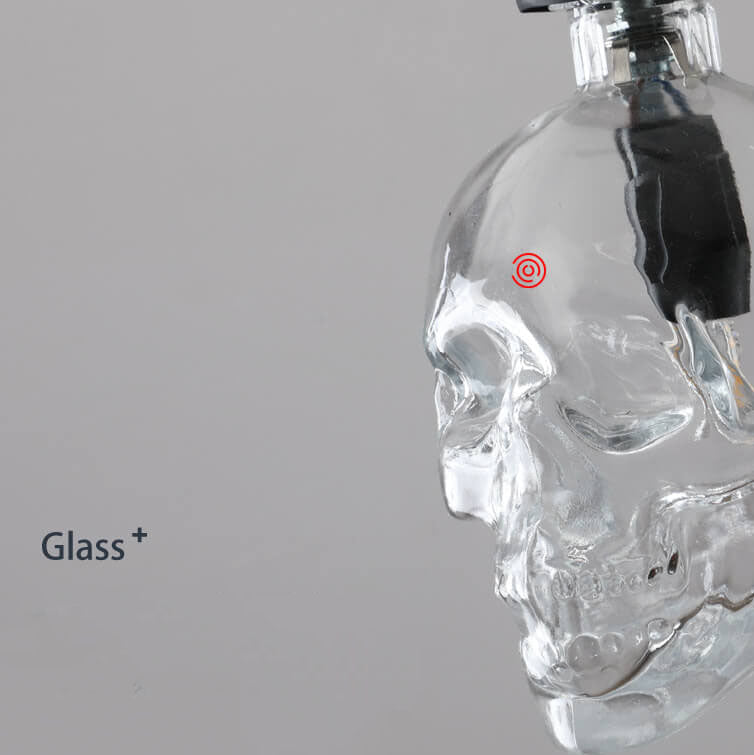LunaVortex Skull Glas Kronleuchter | 3-Licht Design | Stilvolle Beleuchtung | Einzigartige Dekoration für Esszimmer & Wohnzimmer