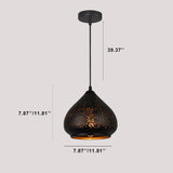 LumiÉclat Vintage Pendelleuchte | Metall mit Ätzdesign | Einflammige Hängelampe | Perfekt für Esszimmer & Küche