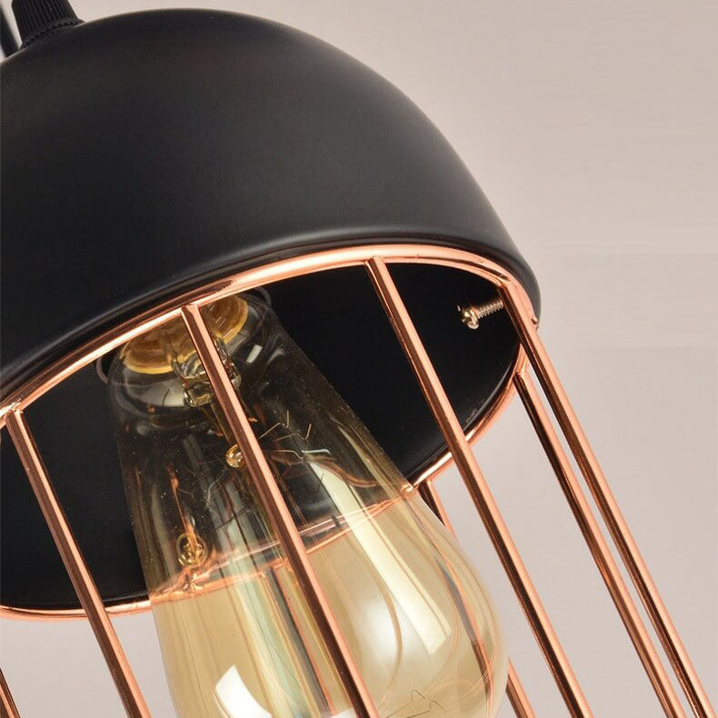 CageNova Geometrische Pendelleuchte | Nordic Design | Eisenkäfig | Einzigartige Beleuchtung