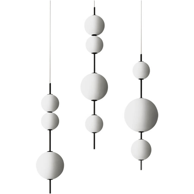 Orbessa LED Pendelleuchte | Zeitloses Kugeldesign aus Glas | Warmweißes Licht | Moderne Beleuchtung