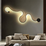 Serpenta Moderne LED Wandlampe | Aluminium | Geschwungenes Design | Dimmbar | Stilvolle Beleuchtung