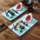 SharkBite Keramik Hai-Teller | Lustige Designplatte | Kreatives Geschirr für Zuhause & Partys