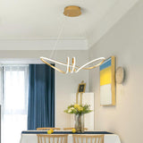 SpiraLuxe LED Kronleuchter | Modernes Aluminium-Design | 1-flammige Spiralleuchte | Dimmbares Licht