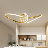 SpiraLuxe LED Kronleuchter | Modernes Aluminium-Design | 1-flammige Spiralleuchte | Dimmbares Licht