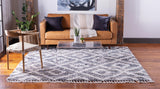 DiamondLuxe Shag - Teppich mit Diamantmuster | Shaggy Hochflorteppich | Weich & Modern | Perfekt für Wohnzimmer