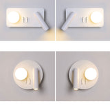 LumoForm Nordic LED Wandleuchte | Rund & Eckig | Minimalistisches Design | Leselampe mit Acryl & Eisen