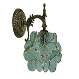 Bloomvielle Europäische Vintage Tiffany Wandleuchte | Blumenförmiges Glas | 1-Licht Design | Elegante Wandbeleuchtung