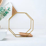 GeoFrame Keramik Wandpflanztopf mit Metallrahmen | Octagon Design