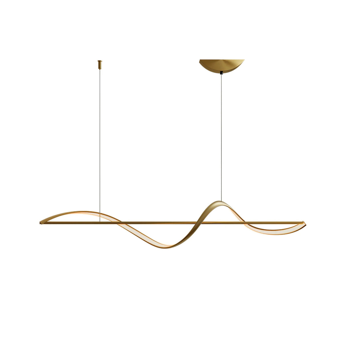 GlideWave LED Pendelleuchte | Metall & Acryl Design | Modernes Interieur | Hängelampe für Esszimmer & Wohnzimmer