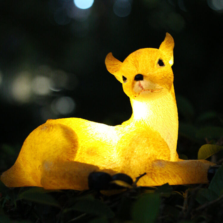 SolarCreato Tierfigur Gartenleuchte | Solarbetrieben & Wasserdicht | Kreative LED Rasen- und Landschaftsbeleuchtung