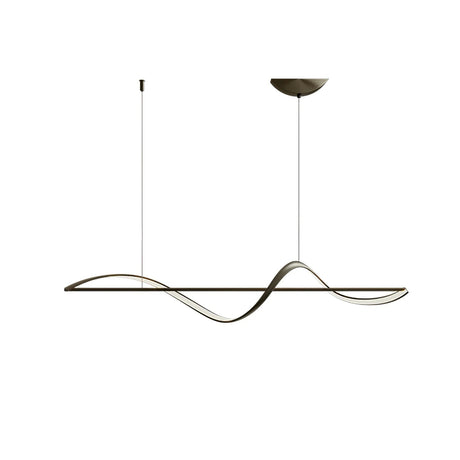 GlideWave LED Pendelleuchte | Metall & Acryl Design | Modernes Interieur | Hängelampe für Esszimmer & Wohnzimmer