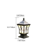 SolarLum Vintage LED Säulenleuchte | Wetterfest | Solar- und Strombetrieb | Dekorative Außenbeleuchtung