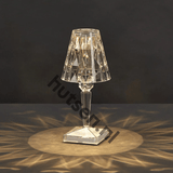 LuxeCrystal Premium LED Tischlampe | Kabellos | Dimmbare Kristallbeleuchtung | Stimmungslicht & Dekoration