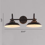 RusticaLuxe Industrielle Vintage Wandleuchte | Eisen-Design | 1/2-flammig | Rustikales Ambiente