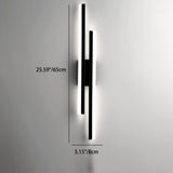 LuxLine Moderne LED Wandlampe | Minimalistisches Design | Eisen & Acryl | Dimmbares Licht