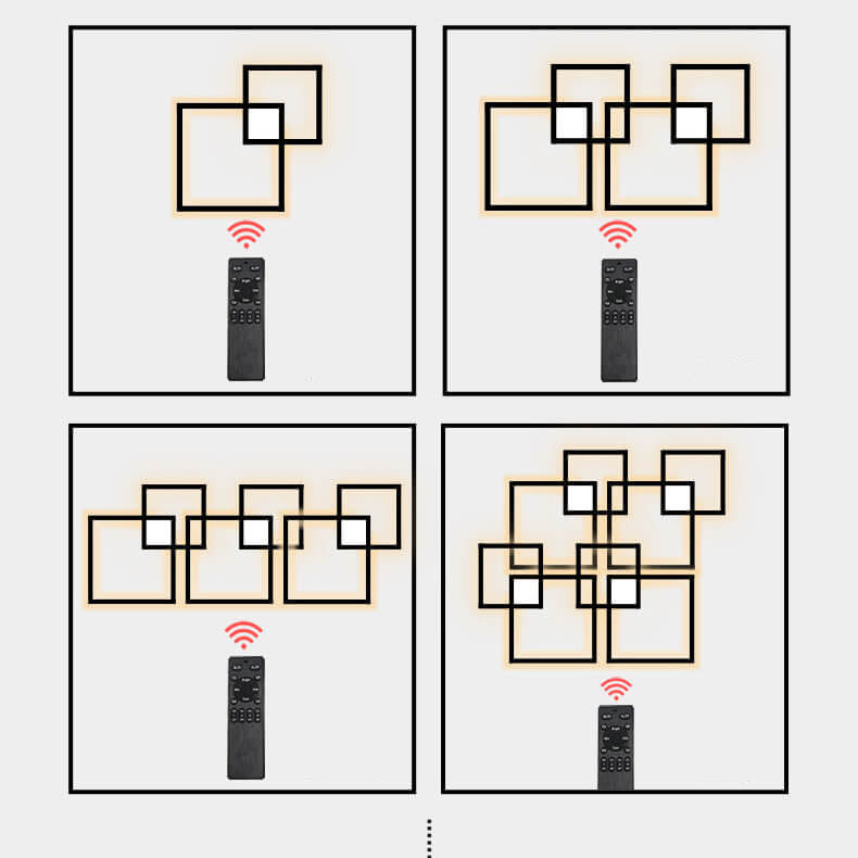 GlowForma Minimalistische LED Wandleuchte | Quadratisches Design aus Eisen | Modern & Energiesparend | Perfekt für Wohnzimmer & Schlafzimmer