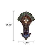 Solario Vintage Outdoor Wandlampe | Europäisches Pfauen-Design | Wetterfest | Hochwertige Außenbeleuchtung