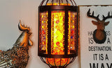 OttomaGlow Vintage Türkische Tischlampe | Buntglas-Laterne | 1-flammig | Orientalisches Design