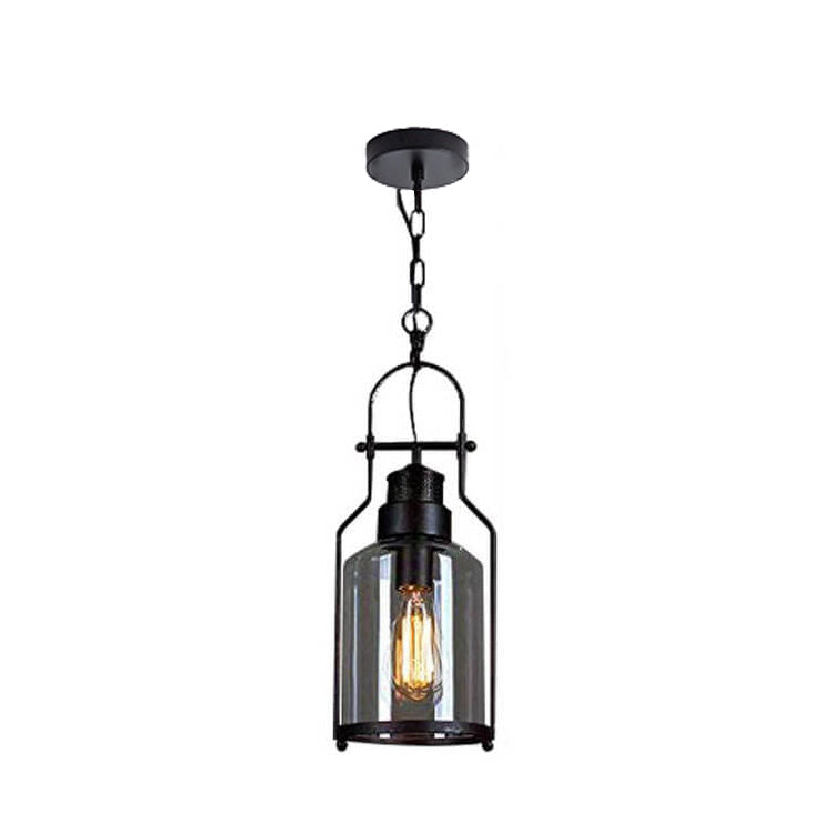 IronJar Industrial Vintage Glaspendelleuchte | Retro-Design | Echte Handwerkskunst | Perfekt für Wohnzimmer & Küche
