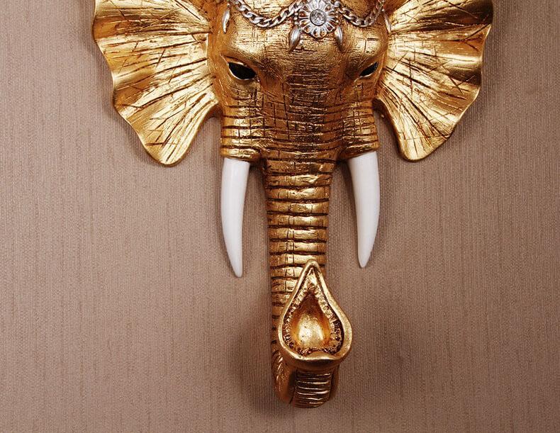 ElephantGlow Wandleuchte | Vintage Design | Harz-Lampenkörper | 1-flammig | Kreative Wandbeleuchtung