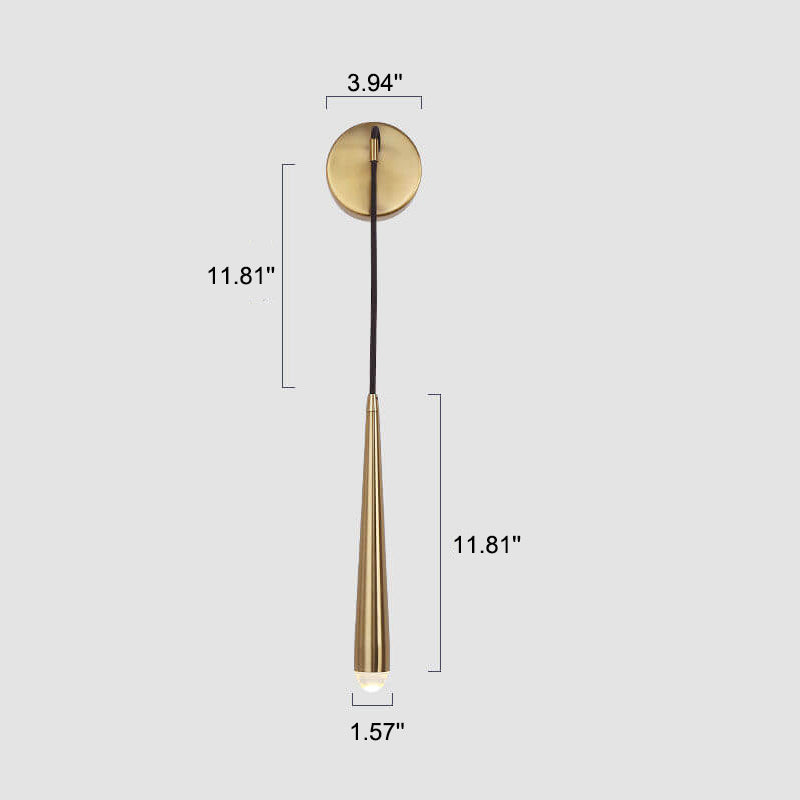 LustraLine Wandleuchte | Minimalistisches Luxusdesign | Goldene Lichtleiste | 1-Licht LED Wandlampe für modernes Ambiente