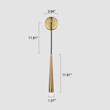 LustraLine Wandleuchte | Minimalistisches Luxusdesign | Goldene Lichtleiste | 1-Licht LED Wandlampe für modernes Ambiente
